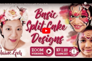 Facepaint.com webinar – Basic split cake designs by Elaine Goh