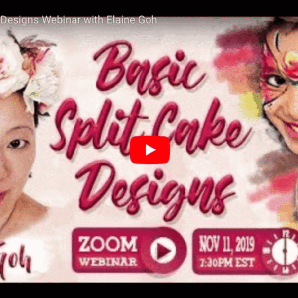 Facepaint.com webinar – Basic split cake designs by Elaine Goh