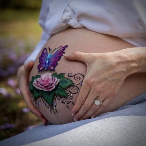 Prenatal body art
