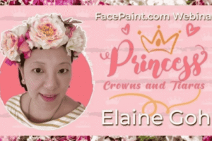 Facepaint.com webinar – Princess Crowns and Tiaras Designs by Elaine Goh