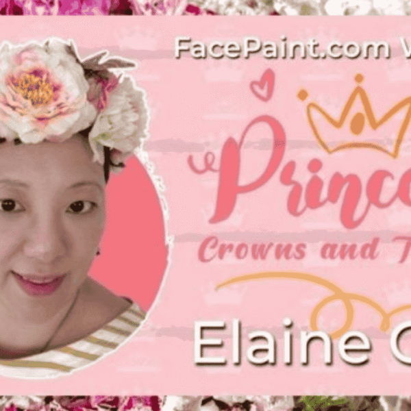 Facepaint.com webinar – Princess Crowns and Tiaras Designs by Elaine Goh